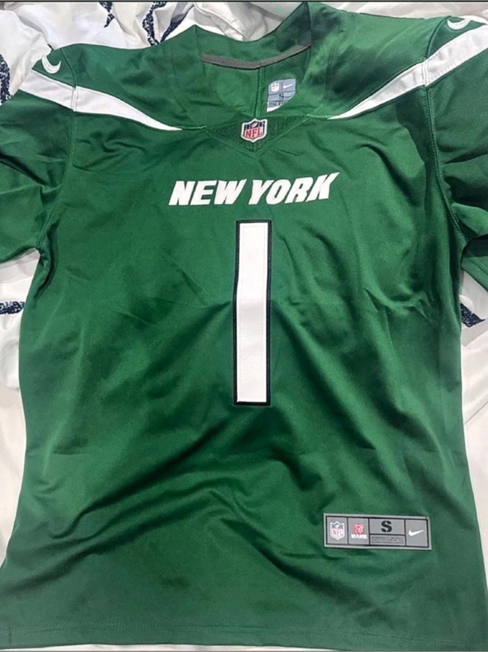 Nike New York Jets Sauce Gardner #1 Nike Game Jersey Game Jersey Green & White